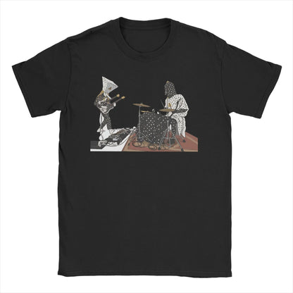 Printed Angine De Poitrine Rock Band T Shirt For Unisex  Cotton T-shirts Short Sleeve Clothes