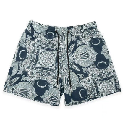 Summer Trend Motorcycle Shorts Mens Quick Dry Clothing Casual Short Pants Gym Fitness Sports Mesh Basketball Sweatpants