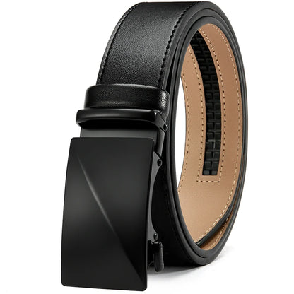 Brand Leather Belts for Men 115cm-135cm Automatic Belt with Ratchet Strap Top Quality Belts Luxury Belts for Men