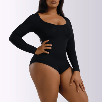 Sexy Women's Clothing Autumn/winter Long Sleeve Shapewear Tummy Control Bodycon Dress