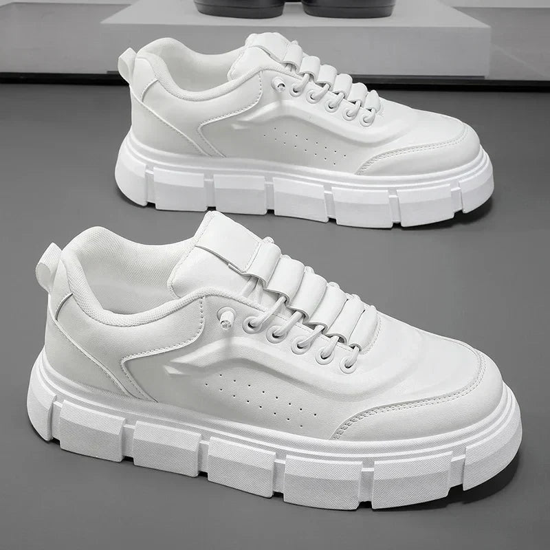 New Casual Shoes for Men 2025 Men's Oxford Shoes Retro Luxury Leather Shoes Fashion Breathable Sneakers Handmade Platform Boot