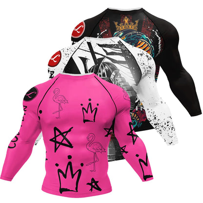 Cody Lundin Custom Chinese Style Jiu Jitsu Bjj Rashguard MMA Fightwear Sublimation Compression Sports T-shirts Boxing Jersey