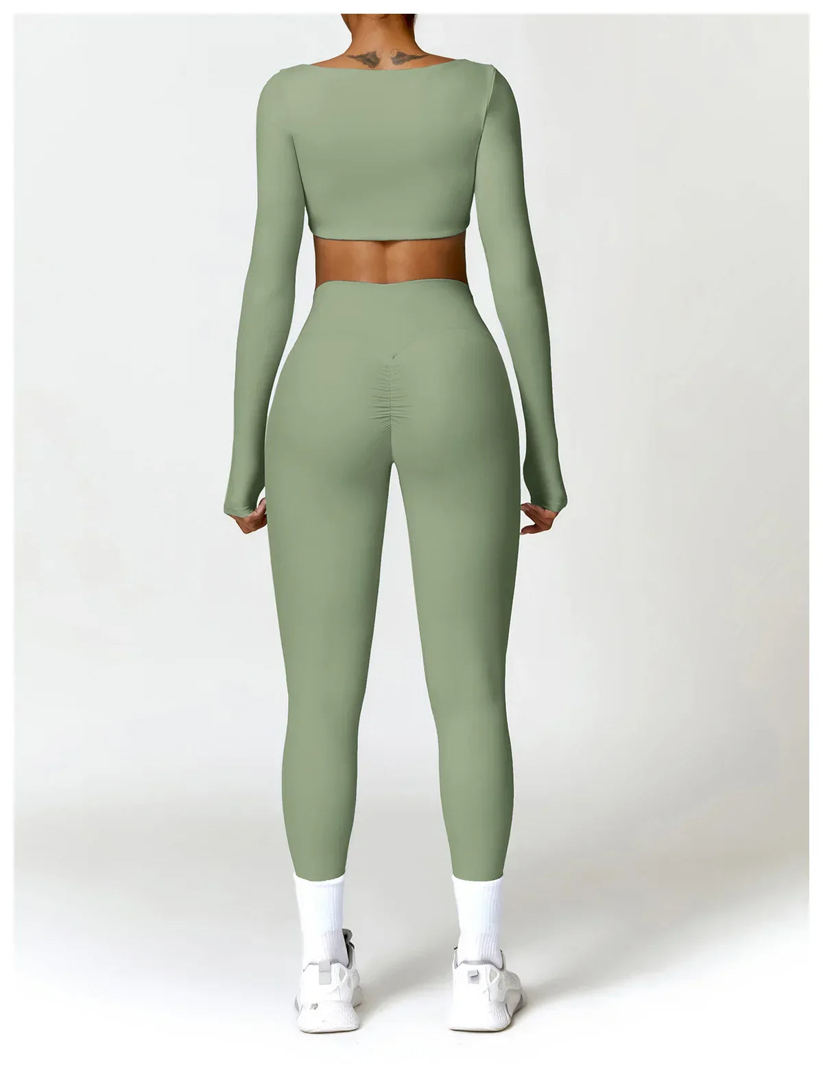 Summer 2PCS Yoga Suit Sports Set Women Quick-Dry Gym Set Women Tracksuit Running Workout Long Sleeve Sports Shirt Yoga Clothing