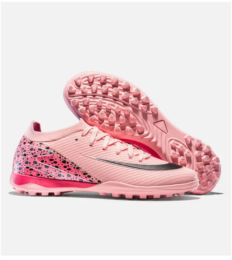 Soccer Cleats for Men Women AG/TF Breathable Cushioned Insole Anti-Slip Outdoor Sports Artificial Grass Football Boots