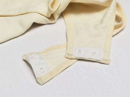 Spandex Elastic Body Suit Shapewear Women Body Shaper Tummy Control Long Sleeve Open Crotch Big U Neck Seamless Shapers