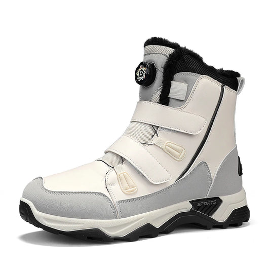 Men's Waterproof Snow Boots Midsole Warm Winter Outdoor Shoes With Slip Resistant Abrasion Resistant Outdoor Boots Men