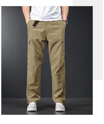 2026 New Hiking Pants Men Spring Summer Ice Silk Cooling Lightweight Outdoor Casual Pants for Men Quick Dry Fishing Travel Pants