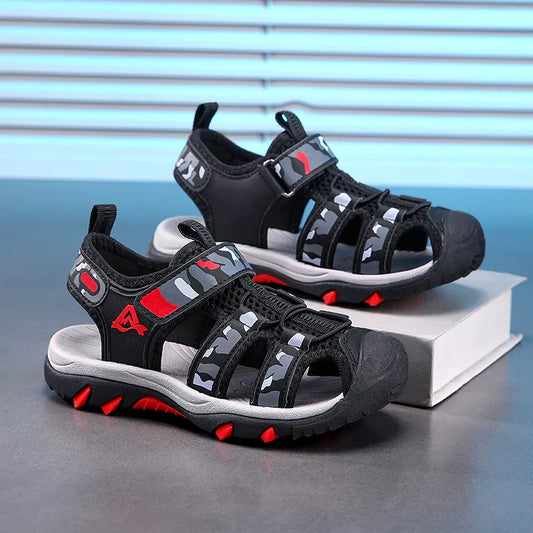 Children's Anti-Slip Summer Sandals for Boys Outdoor Anti-Collision Casual Walking Shoe Soft Bottom Breathable Kids Beach Sandal