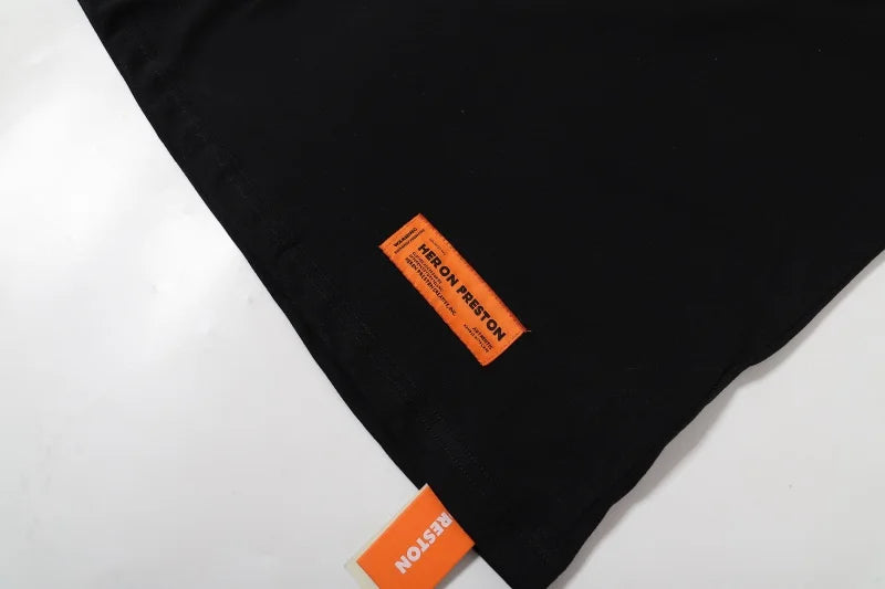 Black White Classic Letters Embroidery T-Shirt Men Women Simple Oversized Best Quality T Shirt Tops Casual Fashion Tees