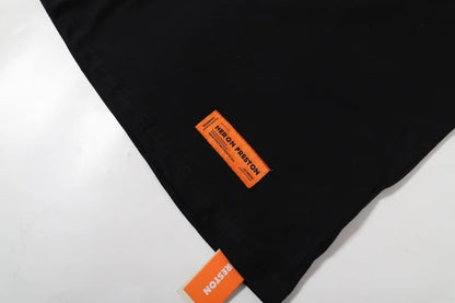 Black White Classic Letters Embroidery T-Shirt Men Women Simple Oversized Best Quality T Shirt Tops Casual Fashion Tees