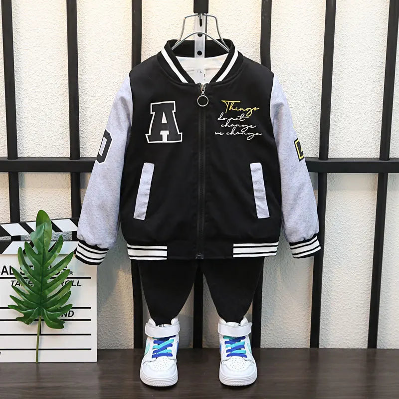 2-12Year Kids Clothes 2025 Spring Autumn Children Fashion Cartoon Bear Pattern Windbreaker Coat Baby Boy Girl Clothing Outerwear