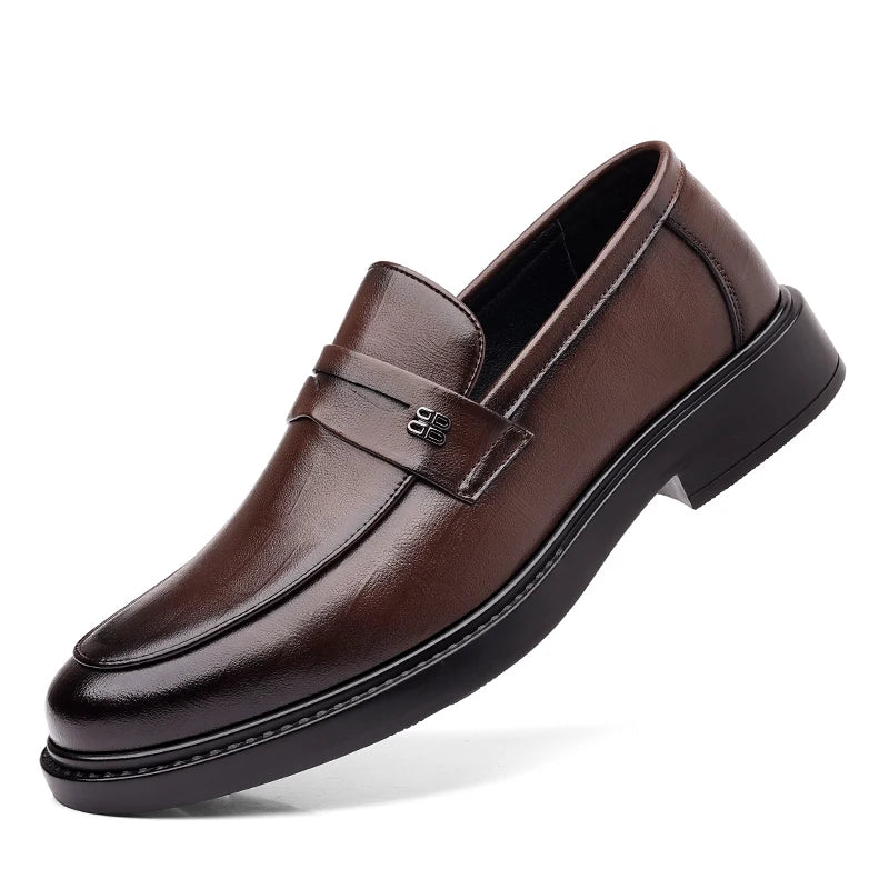 Male Shoes High Quality Fashion Men Business Shoes Italian Handmade Shoes Genuine Leather Loafers Slip-ons Men Casual Footwear