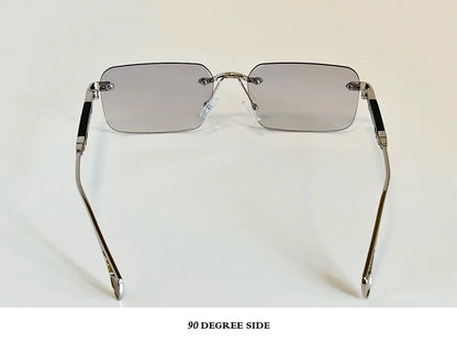 Square Sunglass Men Luxury Rimless Sunglasses Women Vintage Vacation Fashion Glasses Lunette Soleil Femme Gafas De Sol Hombre