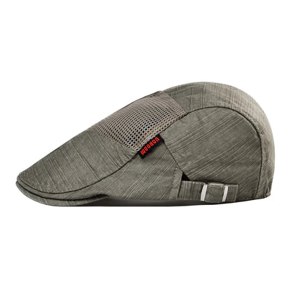 Cotton Flat Ivy Cap Men Retro Newsboy Caps Distressed Male Golf Boina Baker Boy Hat Adjustable Spring Summer Autumn Beret