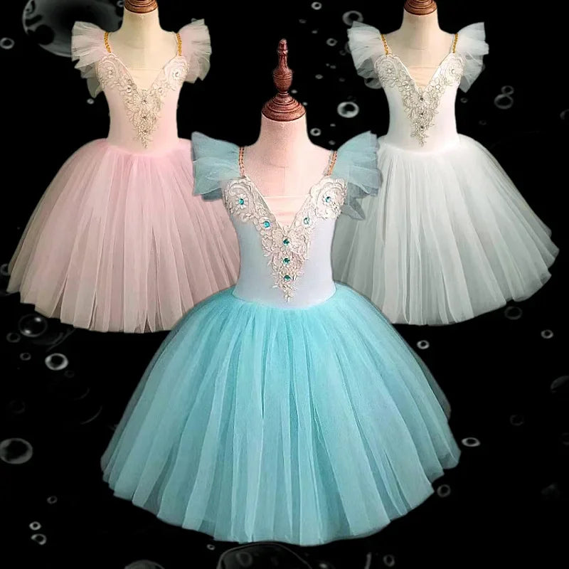 Girl Ballet Dress Tutu Outfit Vestidos Princess Dance Costumes Kids Clothes Summer Girls Dresses Ballet Leotards Children's Day