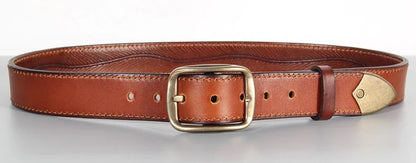 Extra Thick Double-sided Men's Belt Tactical Personalized Jeans Belt Genuine Leather Men's Pure Copper Pin Buckle Luxury Belt