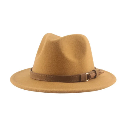 Hats for Women Fedoras Girls Hat Boys Hat Felted Kids Baby Caps Small 52cm 54cm Belt Wedding Cute Kid Fedoras Sombreros De Mujer