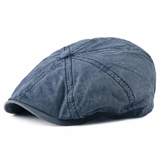 Denim Peaked Cap Men's Women's Beret Hat New Fashion Newsboy Caps Outdoor Streetwear Washed Casual Vintage Boina Hats