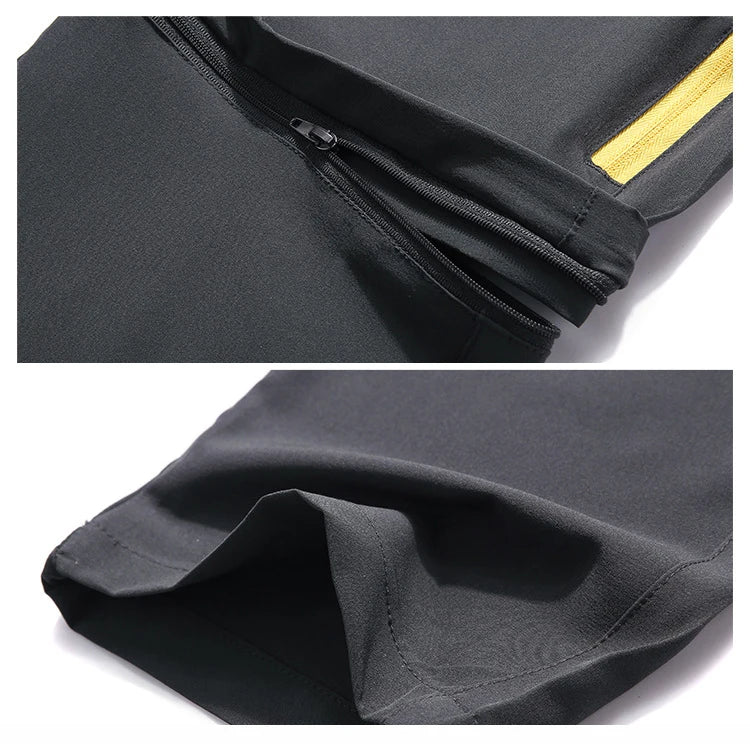 Men Summer UV-Proof Thin Pants SoftShell Outdoor Waterproof Camping Trekking Hiking Fishing Cycling Climbing Detachable Trousers