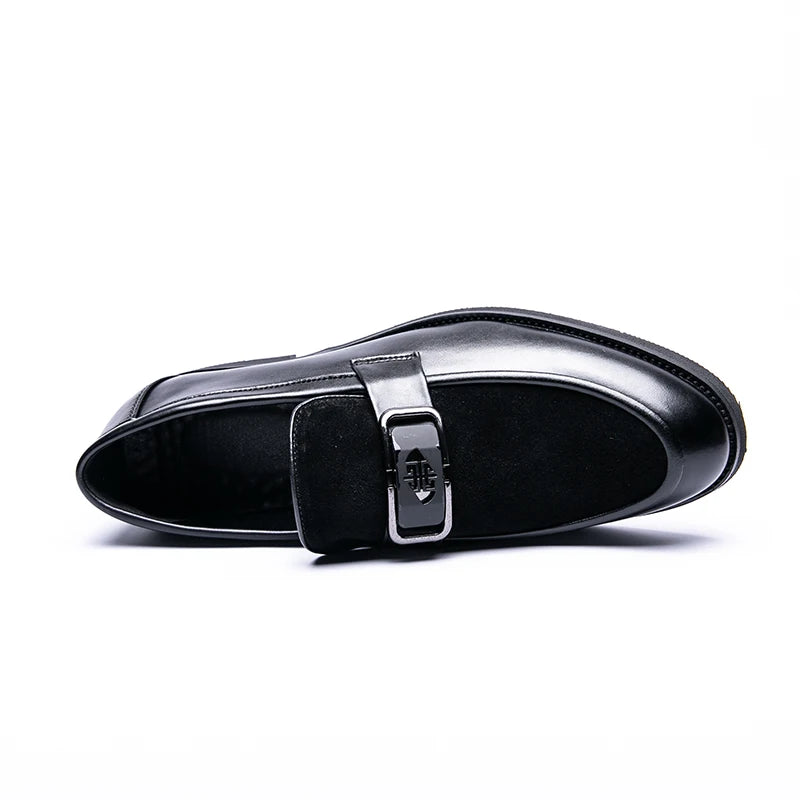 Brand High-quality Brown Loafers for Men Soft Comfortable Men's anti suede Formal Shoes Thick Soled Casual Leather Shoes Mo-2928