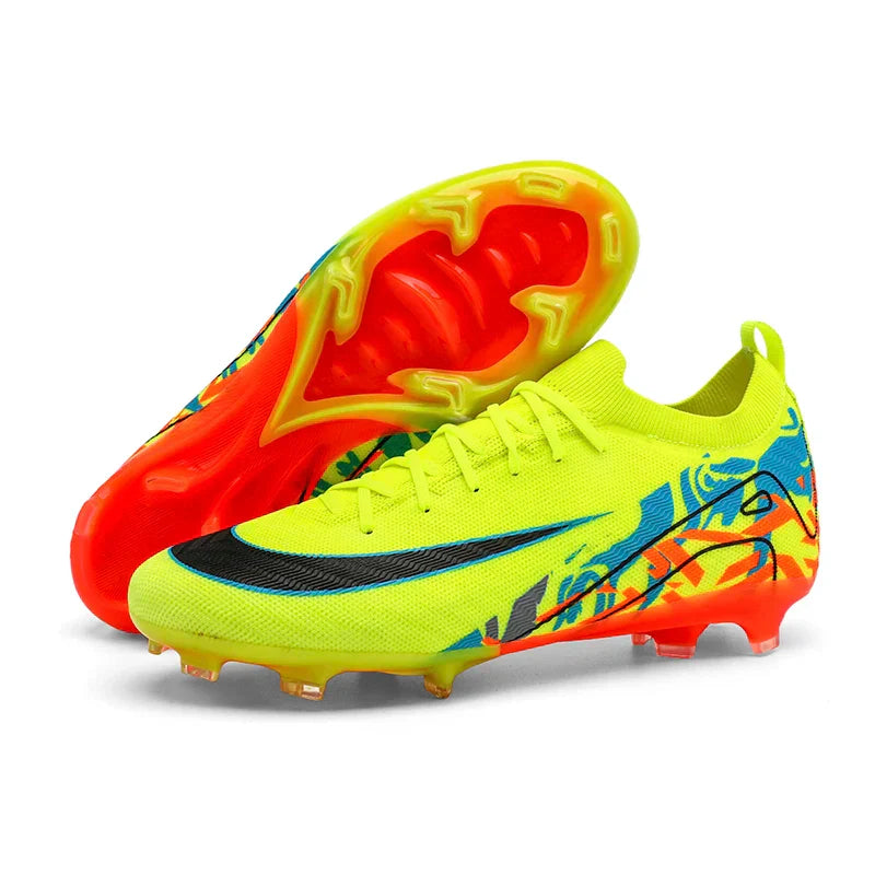New Men Soccer Shoes Sneakers Original Football Boots Training Long Spikes Drop Shipping Futsal Cleats Match Ultralight Indoor