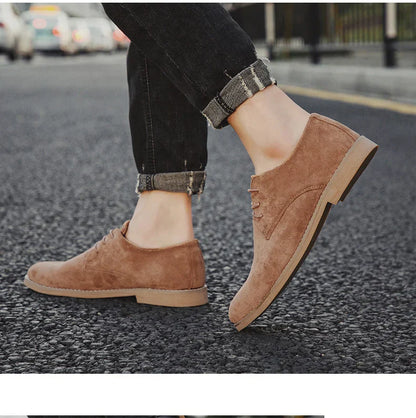 Luxury Men Derby Shoes High Quality Suede Leather Shoes for Men Business Casual Shoes Lace-Up Men Party Wedding Shoes Large Size