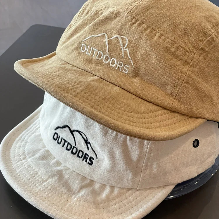 Baseball Caps for Women Short Brim Baseball Hat Men Sunshade Peaked Cap Cotton Outdoor Mountaineering Duckbill Hat Visors 모자