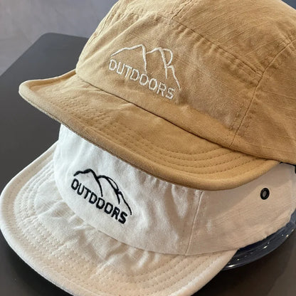 Baseball Caps for Women Short Brim Baseball Hat Men Sunshade Peaked Cap Cotton Outdoor Mountaineering Duckbill Hat Visors 모자
