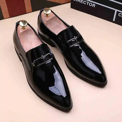 Men's Business Shoes Summer Light Soft Leather Shoes Loafers Slip on Comfortable Dress Shoes for Men Casual Boat Driving Shoe