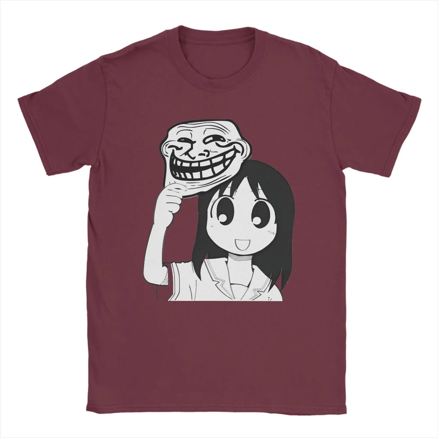Man T-Shirt Osaka Autistic Funny Kawaii Ayumu T Shirts Fashion Anime Azumanga Daioh Summer Tee Shirt Pure Cotton Tops Plus Size
