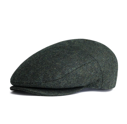 Men Wool Blend XL XXL Ivy Newsboy Cap Classic Tweed Gatsby Cabbie Flat Hat