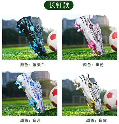 Men's football shoes with long studs for men, women, children, boys, teenagers, sports sneakers, outdoor training shoes