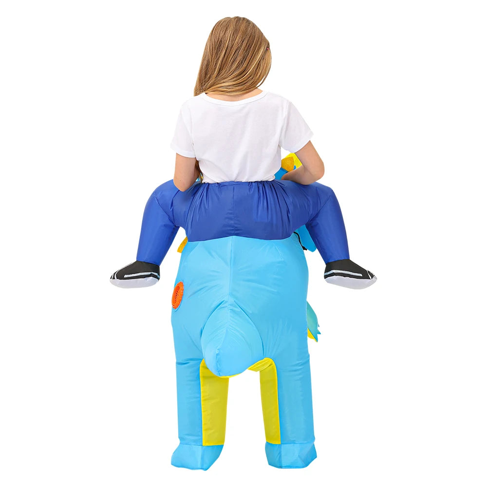 Kids Child Dinosaur Unicorn Inflatable Costume Cute Funny Clothing For Boys Girls Halloween Christmas Performance Party Suits