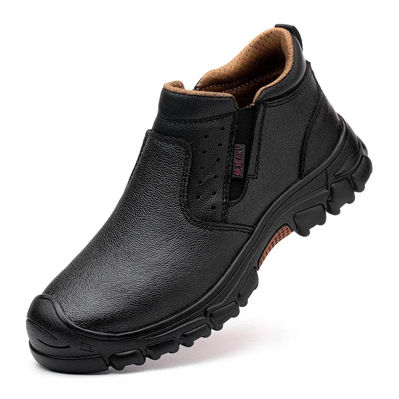 Fashipn 2026 Work Sneakers Men Indestructible Steel Toe Work Shoes Safety Boots For Men Anti-puncture Electric Welding Shoes