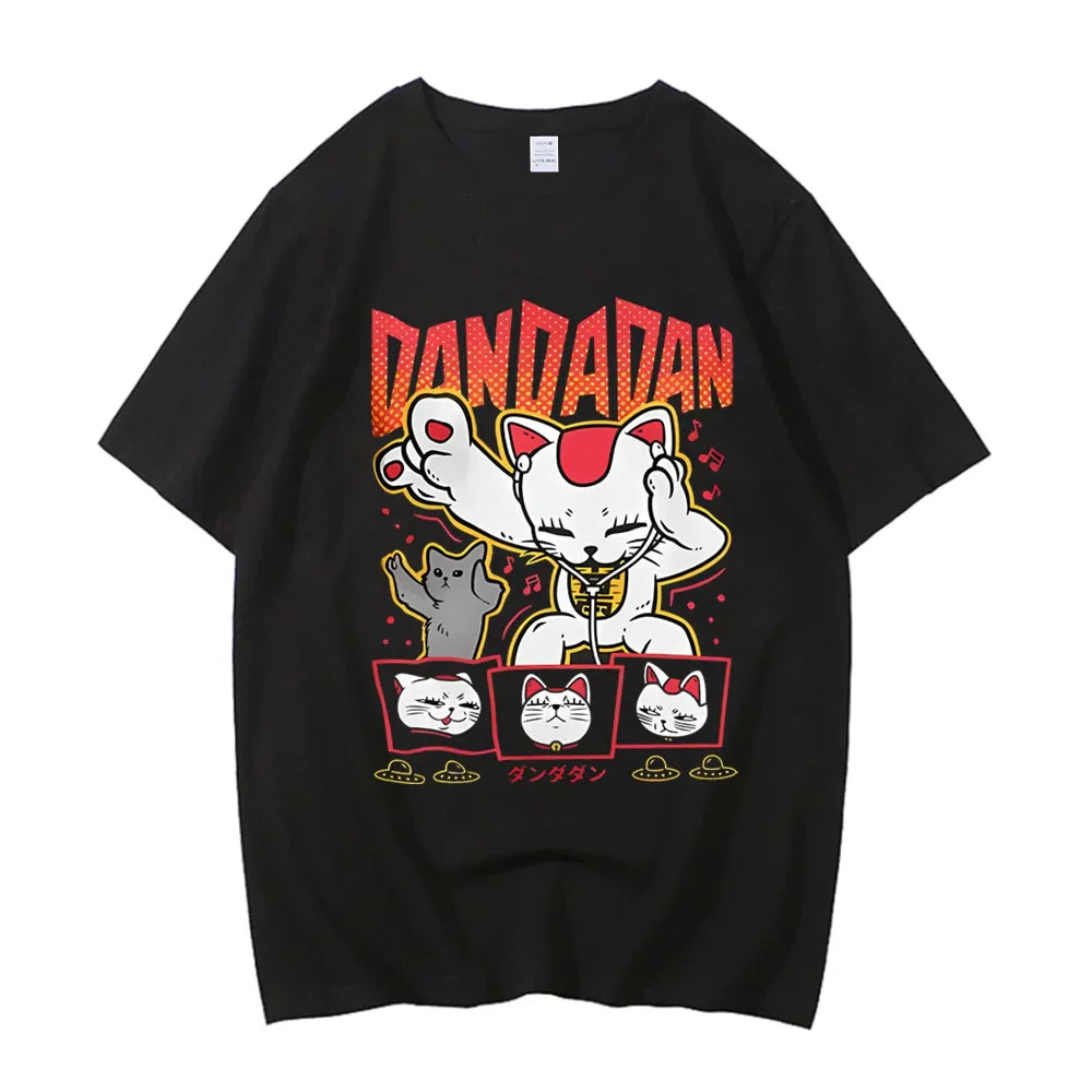 Dandadan Okarun T-shirt Women Japanese Anime T Shirt Cartoon High Quality Cotton Top Unisex Tee Men T-shirt