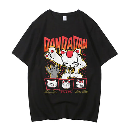 Dandadan Okarun T-shirt Women Japanese Anime T Shirt Cartoon High Quality Cotton Top Unisex Tee Men T-shirt