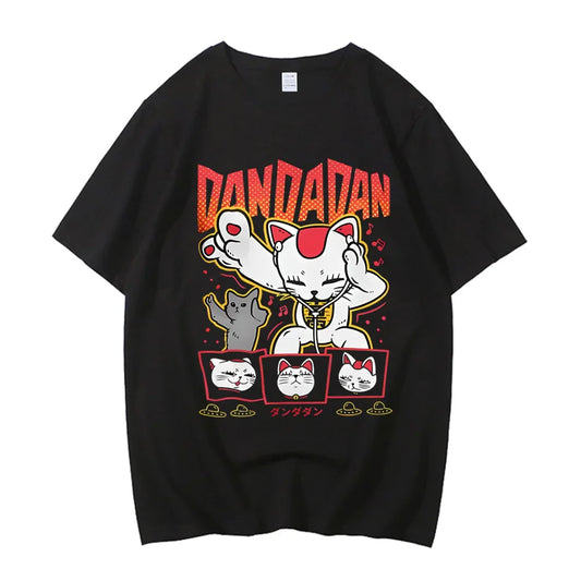 Dandadan Okarun T-shirt Women Japanese Anime T Shirt Cartoon High Quality Cotton Top Unisex Tee Men T-shirt