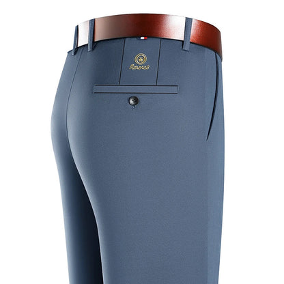 2026 Men's Stretch Dress Pants Classic Straight Fit Male Business Casual Suit Pants Korean Wrinkle Resistant Pants