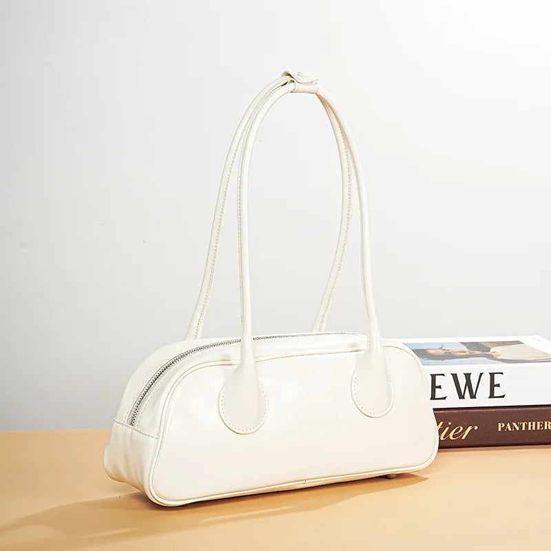 underarm cowhide Genuine leather handbags women vintage shoulder bag female korean luxury bag high quality 2025