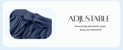 Men's Corduroy Texture Casual Shorts 6" Inseam for Summer Beach Vacation Elastic Waist Drawstring Lightweight Pockets