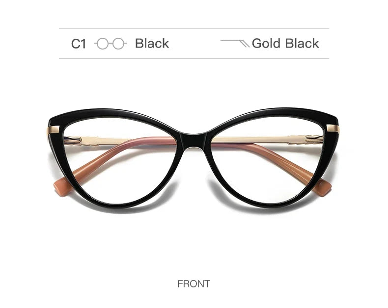 New Cat Eye Optical Glasses Women Myopia Prescription Glasses Hyperopia Reading Glasses Anti Blue Light Computer Eyewear