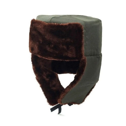 Outdoors Thick Bomber Hat Warm Ear Protection Winter Cap Casual Windproof Ushanka Fur Hat for Men Women