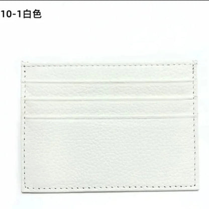 Porte-cartes en cuir de vachette avec logo personnalisé pour femme et homme, sac à cartes fin en cuir véritable, gravure du nom, portefeuille de luxe décontracté