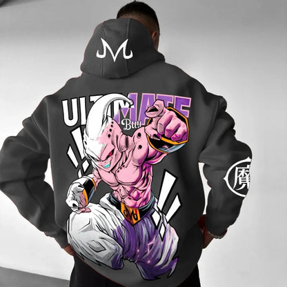 Dragon Ball Men's Hoodie Sweater Majin Buu Japan Anime Summer Autumn New Boys Children's Long Sleeve Loose Parent-Child Wear