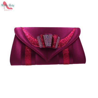 2025 Red Elegant Style Italian Women Shoes Matching Hand Bag Set  Slingbacks Sandals with Platform for Party