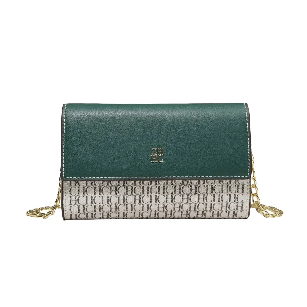Crossbody Bag Embossed Logo Chain Shoulder Bag Flap Handbag For Women Daily Use Party Night Out Shopping Travel Casual