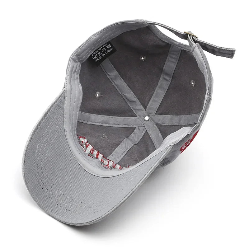 2025 Spring/Summer Unisex Cotton Baseball Cap Vintage Washed with Alphabet  ALWAYS Embroidery - Hip-Hop Inspired Snapback Design