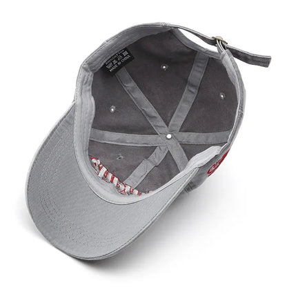 2025 Spring/Summer Unisex Cotton Baseball Cap Vintage Washed with Alphabet  ALWAYS Embroidery - Hip-Hop Inspired Snapback Design