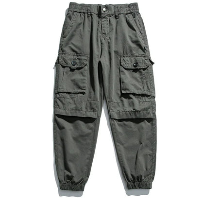 Korean Streetwear Tactical Cargo Pants Japanese Harajuku Casual Plus Size Harem Joggers Men Clothing Multi-Pocket Trousers Male