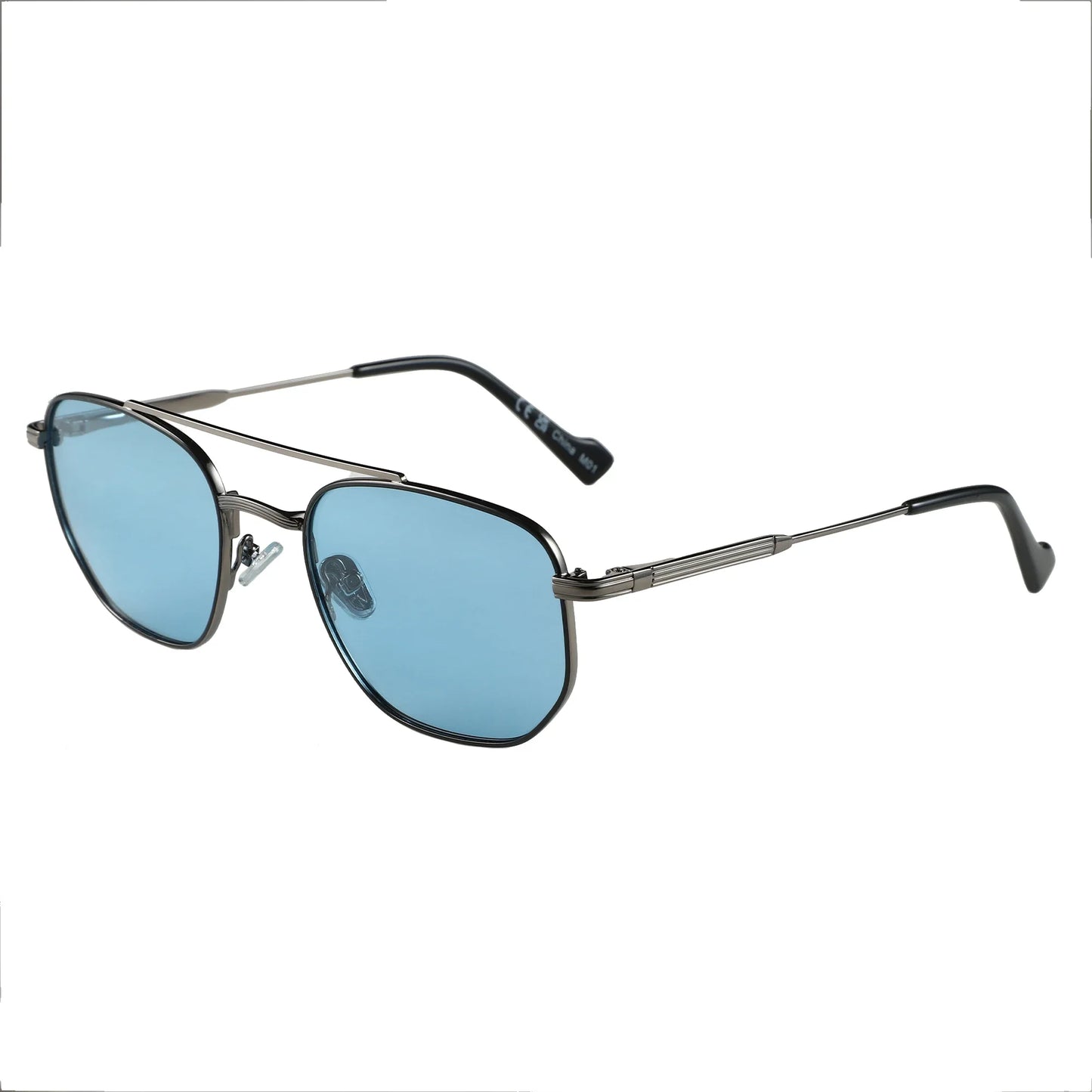 Fashion Uv400 Protect Sunglasses Men Women Trendy Double Bridge Pilot Polarized Sun Glasses Goggles Shades